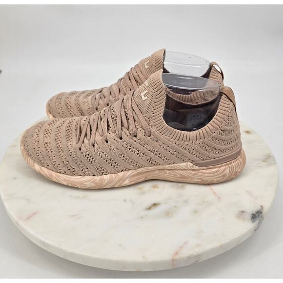 Athletic Propulsion Labs TechLoom Wave Sneakers – Rose Dust Nude Marble – 8 - Picture 3 of 8
